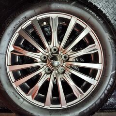 【BS BLIZZAK VRX3 185/60R15】スタッドレス【SIBILLA NEXT W5 15インチ 6J5HPCD100+40】21年製 バリ溝 170系シエンタ等　(VTG900)の画像