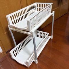 キッチン下収納　Nスライドトレー2段ラック　ニトリの画像