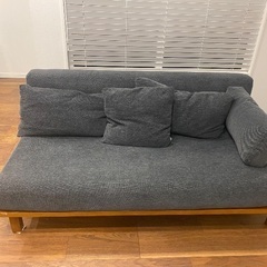 SIEVE レクト ユニットソファ ワイド モダン グレー 布製ソファ 2人掛けの画像