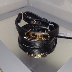 1983 GDBLK　本皮　コーチ　COACH　ブレスレット　ゴールド　馬車ロゴの画像
