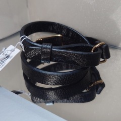 1983 GDBLK　本皮　コーチ　COACH　ブレスレット　ゴールド　馬車ロゴの画像