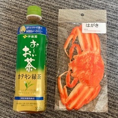 【新品・未使用】ながお食研 ★ カニ　はがき　食品サンプル　人気の画像