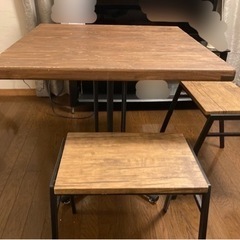 KeLT（ケルト）カフェテーブル (+ 山善イス)