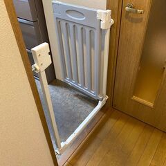 【KATOJI】ベビーセーフティゲート LDK-STYLE 追加フレーム2個付（ホワイト＆グレー）の画像