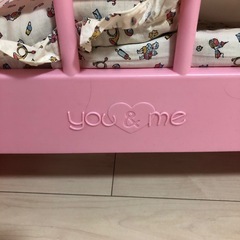 おままごと　ベビーベット　ピンク　you & me の画像
