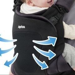 【良品】Aprica(アップリカ) 抱っこ紐 ブラック　コアラ ...