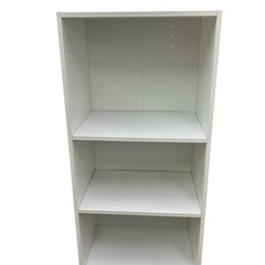 美品　カラーボックス 可動棚3段 高さ約88cm 幅約42cm ...