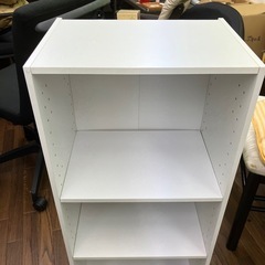 美品　カラーボックス 可動棚3段 高さ約88cm 幅約42cm 奥行約30cmの画像