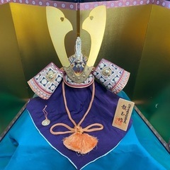 五月人形《兜飾り》金屏風付きの画像