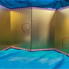 五月人形《兜飾り》金屏風付きの画像