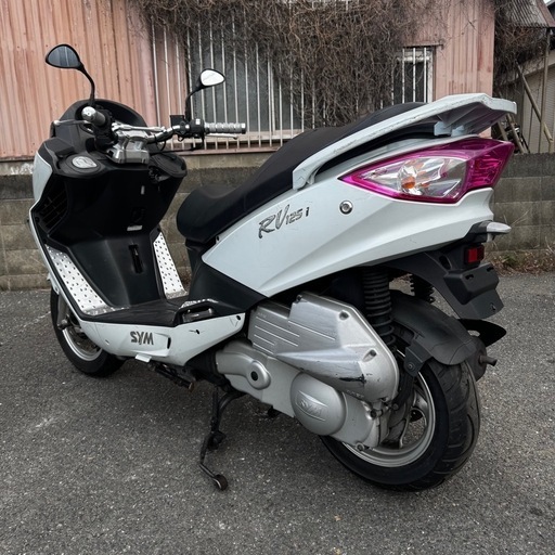 SYM RV125i ホワイト 実働バーハン通勤通学大阪 (f355f308) 門真南の
