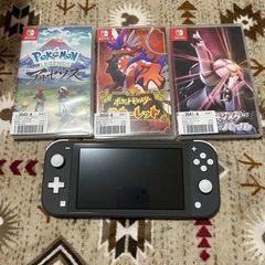 Switch本体　ポケモンソフト3本