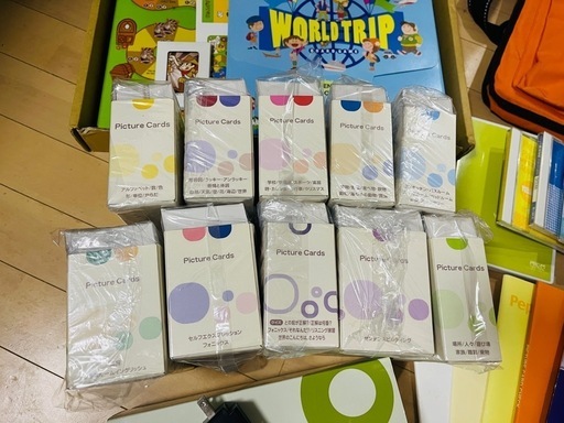 『ペッピーキッズクラブ』教材セット　おまけ付き♪ モラモラ　ピクチャーカード他 ペッピーキッズクラブ 教材 モラモラi ピクチャーカード 英語 モラモラ