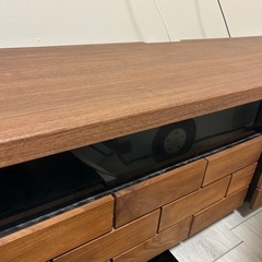テレビ台 ローボード ナチュラルブラウン　ブロックテレビ台 幅120cmの画像
