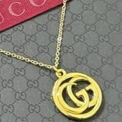 GUCCI】 ヴィンテージ GGロゴチャーム ネックレス ゴールド