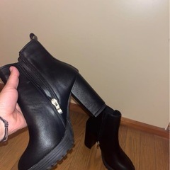 サイドゴアブーツ　黒　24の画像