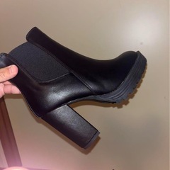 サイドゴアブーツ　黒　24の画像