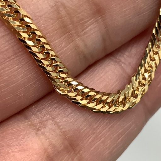 K18 喜平 12面トリプル　5.1g ブレスレット　約18.5cm