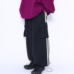ジャージカーゴパンツ PUNYUS 大きいサイズ ジャージ ゆったり 楽ちん の画像