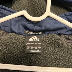 adidasフード付きベンチコート160センチの画像