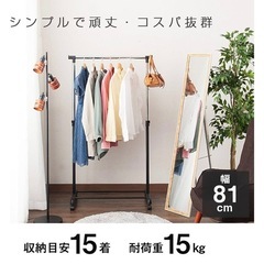 ●出品明日まで●ドウシシャ ハンガーラック シングルハンガー 工...