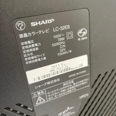 sharp 32型　2011年　家電 テレビ 液晶テレビの画像