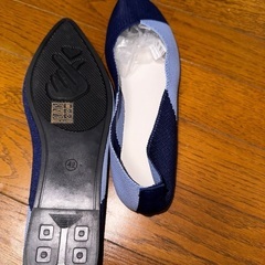未使用新品ニットフラットパンプスの画像