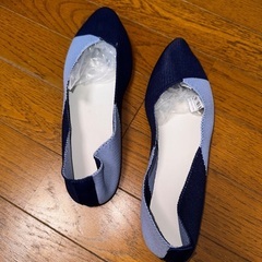 未使用新品ニットフラットパンプス