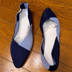 未使用新品ニットフラットパンプスの画像