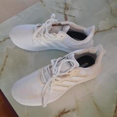 アディダス　adidas　スニーカー　27.5センチ　美品　白の画像