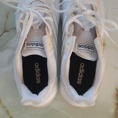 アディダス　adidas　スニーカー　27.5センチ　美品　白の画像