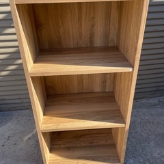 ●３段カラーBOX 木目●