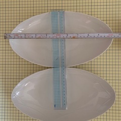 TACHI KICHI白い楕円形大きな皿2枚