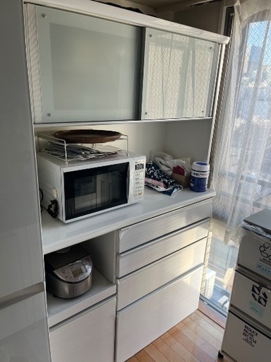 大川家具　キッチンボード　食器棚