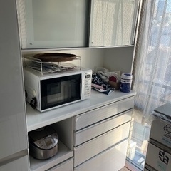 大川家具　キッチンボード　食器棚