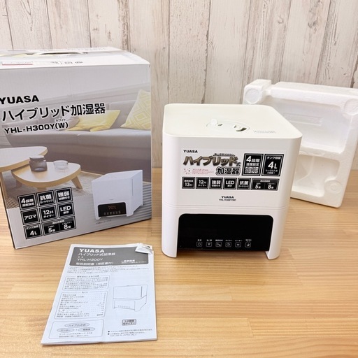 YUASA ハイブリッド式加湿器 YHL-H300Y(W) ホワイト