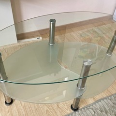 【値下げ】ガラステーブル