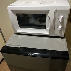 冷蔵庫、電子レンジ、洗濯機、扇風機4種セット