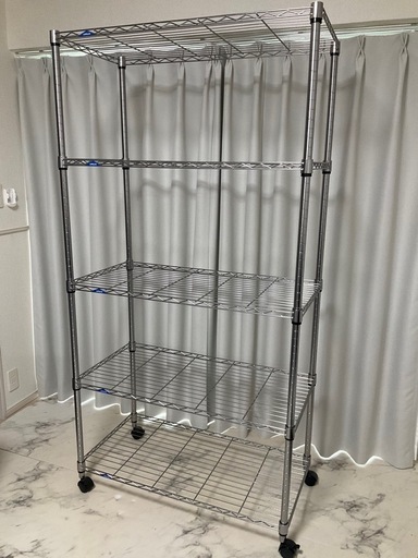 取引中1/29写真掲載しました。LIFELEXスチールラック4段 約幅90cm×奥行46cm×高さ178cm