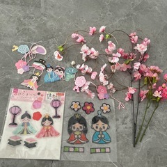 ひな祭り お雛様 飾り インテリア 桃の花 お内裏様 お雛様 ひ...