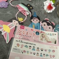 ひな祭り お雛様 飾り インテリア 桃の花 お内裏様 お雛様 ひなまつりの画像