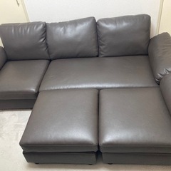 ソファ3人掛け　オットマンソファ　L字ソファ