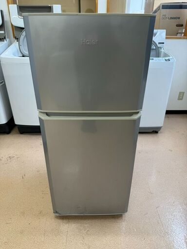 18.冷凍冷蔵庫/冷蔵庫/121リットル/HAIER/2018年製/ハイアール/121L/2ドア冷蔵庫/1人暮らし/新生活/単身用/JR-N121A/中古品