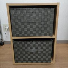 ☆ジモティー割引有☆かご付き2段カラーBOX