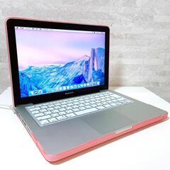 【おしゃれピンク】25年1月分⑤　MacBook Pro 13インチ Core i5 高速SSD256GB メモリ8GB Office付き 動画編集OKの画像