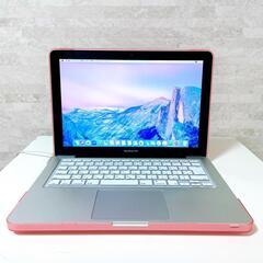 【おしゃれピンク】25年1月分⑤　MacBook Pro 13インチ Core i5 高速SSD256GB メモリ8GB Office付き 動画編集OKの画像