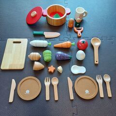 ウッディプティおままごと食材セット