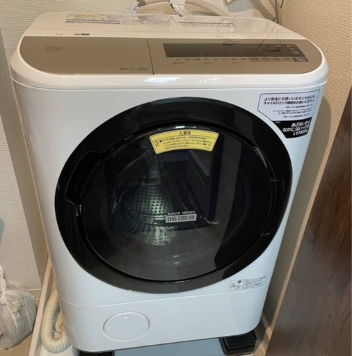 激安美品?2021年購入12kg日立ドラム式洗濯機　配達無料！大容量！