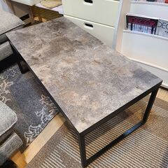 センターテーブル 大理石調デザイン グレー