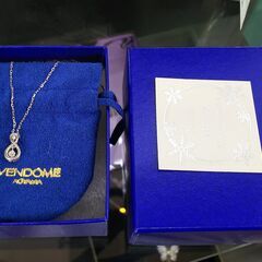 VENDOME　ネックレス　1.3g　K10WG　D:0.06c...